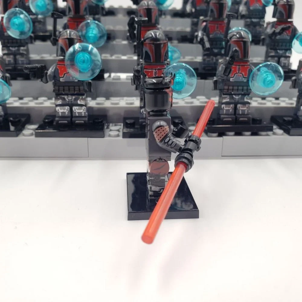 Darth Maul with Mandalorian Army Custom Mini figures, Star Wars, Minifigures - Picture 4 of 12